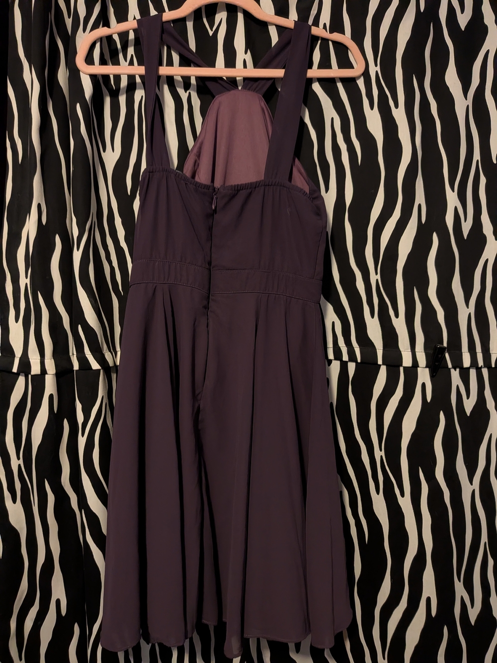 SLulu's Deep Purple Sleeveless Midi Fit-and-Flare Dress